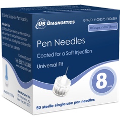 Insulin Pen Needles 31G 5/16” (8mm), 50/box